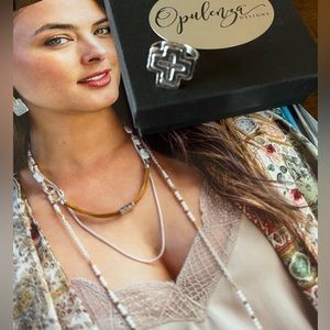 OPULENZA DESIGNS CHRISTIAN CROSS RING E1099 Size 9 .925 Sterling Silver NEW